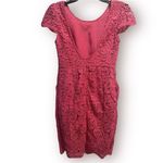 PatBO Para C&A Crochet Lace Cocktaill Dress Pink Sz 36 USA 2 Barbie Romantic Photo 1
