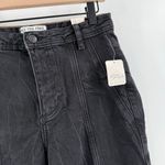 We The Free Jeans Size 27 Free People NWT Crvy Mona High Rise Flare Black Slit Photo 12