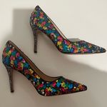 Kate Spade Valerie Rainbow Multicolor Sequin High Heel Pointed Toe Pumps NEW 9.5 Photo 4