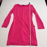 Lulus NWT Comeback Baby Hot Pink Long Sleeve Knit Dress LARGE Photo 8