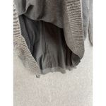 Alfani  Women's Shiny Metallic Fibers Sweater Gray Long Sleeve Size Medium Knit Photo 2