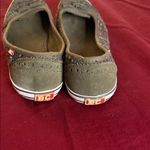 BC Footwear  Textured Bow Flats - Olive and Brown Photo 1