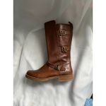 Dingo  Equestrian Leather Buckle Tall Brown Riding Boots 7 Heritage Moto English Photo 1