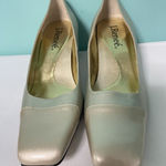 J Renee Gold Ivory Slip On Pumps. Size 10.5 Photo 0
