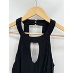 My Michelle  Womens Black Halter Neck Open Front Short Romper Size Small Photo 4