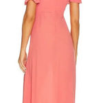 We Wore What ‎ Puff Sleeve Midi Dress Coral 4 Photo 0