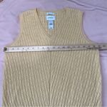 Liz Claiborne  Liz Golf Luxe Edition Merino Wool Knit Sweater Vest Butter‎ Yellow Photo 9