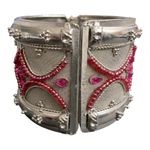 Vintage Kuchi
Afghan/ Indian Bracelet beaded, rhinestone, crystal Pink Photo 4