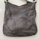 Frye  Melissa Charcoal Gray Leather Crossbody Purse Photo 1