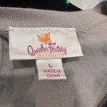 The Quacker Factory Women's Beaded Animal Print Shirt Black. Black Size L Photo 5