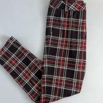 J. McLaughlin NWT Stewart Royal Tartan Plaid Navy High Rise Pants Photo 5