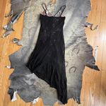 Bebe Black Lace Overlay Midi Dress Photo 4