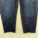 Seven7 High Rise Tower Straight Crop Raw Hem Denim Blue Jeans Sz 14 Photo 4