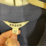 Boden Ribbed Jersey Midi Shirt Dress in navy blue size 12 work office career Photo 5