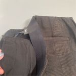 Alfani Women's Brown Plaid Straight Leg‎ Crop Pants Size 16 Photo 10