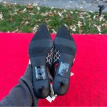 A New Day Nwt Gigi Embellished Mesh Slingback Kitten Heels Black Silver size 7 Photo 8