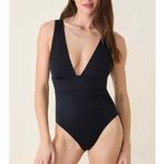 ANDIE Mykonos Small Long Torso Black One Piece Swimsuit LT Photo 7