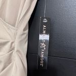 Almost Famous  Champaign Silky Short Sleeve 1 Piece Bodysuit Women’s Sz S NWT Photo 2