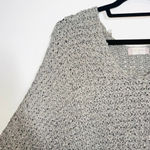 Altar'd State Altar’d State Sweater Chunky Knit Oversized Taupe Beige V-neck Photo 2