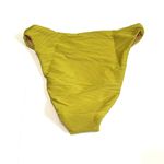 J.Crew Ribbed High Rise Cheeky Bikini Bottom in Salerno Olive Green Size XXS Photo 2