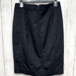 White House | Black Market  Skirt Women Size 6 Black Straight Pencil Midi Zip Back Photo 0