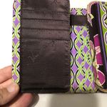 Vera Bradley  wallet retired print ‎ purple punch trifold wallet Photo 6