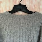 Forever 21 Gray Ribbed Cropped Sweater Photo 5