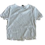 Wild Fable Women's Almond Short Sleeve Seamed Baby T-Shirt - Size Small - NWT Photo 5
