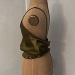 ZARA  Mini Crop Top S Bronze Olive Green Summer Retrogirl Glam Rocker Bohemian Photo 4