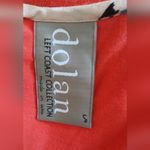 Anthropologie × Dolan Left Coast Ribbed Fit & Flare Dress in Tangerine Size S Orange Photo 4