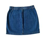 a.n.a  women's 28 (6) blue denim midi button up casual jean skirt Photo 1