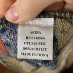 Akira  boho tribal print fringed poncho Photo 5