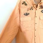 Redington Embroidered Button Down Long Sleeve Women Fishing UPF 30 Shirt Sz M Orange Size M Photo 3