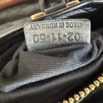 Chloé Vintage Ethel Black and Gold Two Way Handbag, Small Photo 8