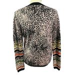 Anthropologie Aldomartins  Multicolor Light Wool Blend Knit VNeck Sweater Sz S Photo 2