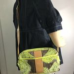 Fendi Vintage Crossbody Customized W Lace In Neon Photo 5