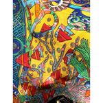 Umgee Small Multicolor Boho Festival Tank Top Sheer Layered Print Statement Photo 11