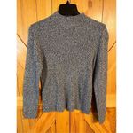 Jennifer Moore  Size Large Knit Sweater Top Long Sleeves Mock Neck Charcoal (2366 Photo 1