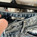 GRLFRND  Helena Distressed Denim Shorts
Size: 24 Photo 4