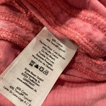 Eddie Bauer Cap Sleeve Embroidered Seam V Neck Pink Burnout Tee Size S Photo 8