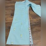 Lilly Pulitzer  Aqua Pants with Yellow Stitching. NWOT Photo 2