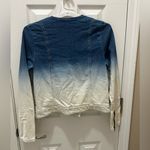 RVCA  Shack Up Blue Ombre Moto Crop Denim Jacket Women's Size M Med Photo 1