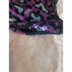 Nicole Miller NWT Collection Sequin Mini Skirt Pink Black Size 0 Retail $290 Photo 6