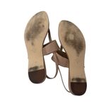 Kate Spade  Kendra Leather tong sandals Light Fawn Sz 9 Minimalist Chic Quiet Lux Photo 10