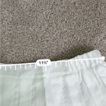 White Pleated high waisted tennis Skirt Photo 1
