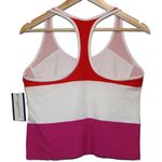 Nike Womens Dri-Fit White Pink Red Racerback Athletic Tank Top Size Medium M Photo 1