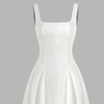 Cider Medium  Satin Backless Knotted Mini Dress Photo 0
