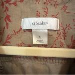 Christopher & Banks Christopher Banks Gray  Tan and Red Floral button Jacket Photo 2