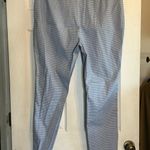 Dress Pants Blue Pattern Career Casual Stretch Trousers Size Unknown Photo 2