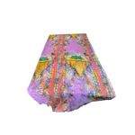 Multicolor Sheer Chiffon Scarf Wrap 96x48" Boho Shawl Festival Accessory Photo 3